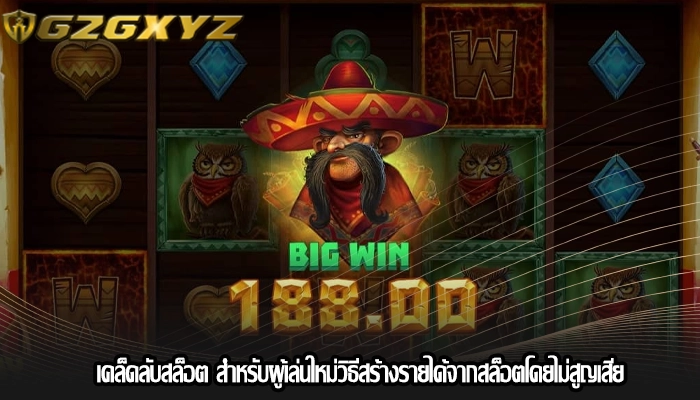 เคล็ดลับสล็อต สำหรับผู้เล่นใหม่วิธีสร้างรายได้จากสล็อตโดยไม่สูญเสีย