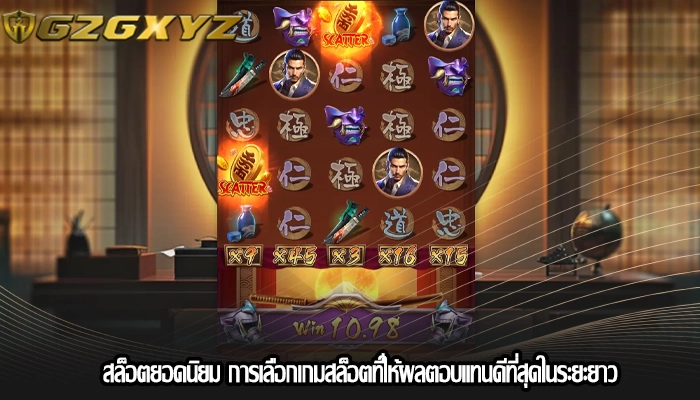 สล็อตยอดนิยม การเลือกเกมสล็อตที่ให้ผลตอบแทนดีที่สุดในระยะยาว