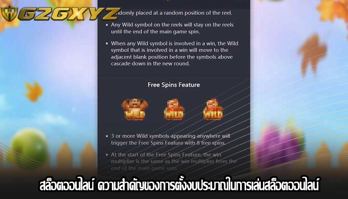สล็อตออนไลน์ ความสำคัญของการตั้งงบประมาณในการเล่นสล็อตออนไลน์