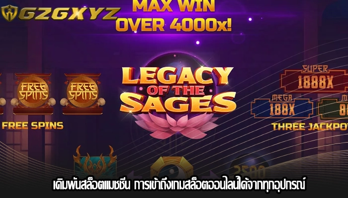 เดิมพันสล็อตแมชชีน การเข้าถึงเกมสล็อตออนไลน์ได้จากทุกอุปกรณ์