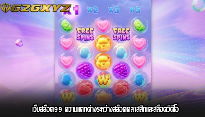 เว็บสล็อต99 ความแตกต่างระหว่างสล็อตคลาสสิกและสล็อตวิดีโอ